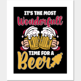 It’s the Most Wonderful Time for a Beer Christmas Gift Posters and Art